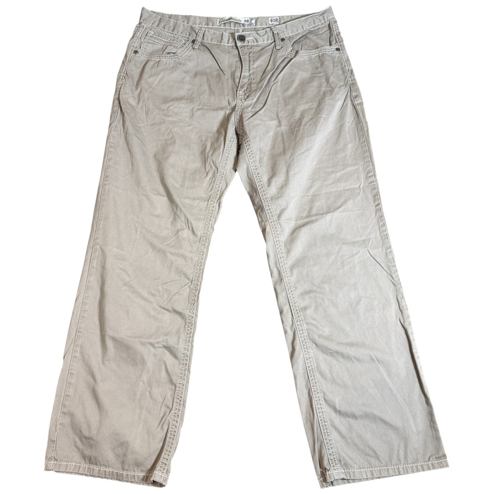 BKE Pants Men's 40x31 Khaki Tyler Straight Stretch Chino Preppy Office Comfort
